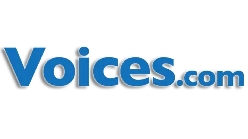 Logo de página web voices.com donde Nelson David M.S ofrece servicios de locución, spots publicitarios/comerciales, narraciones, documentales, IVR, audiolibros.